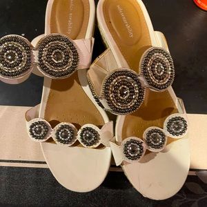 Wedges white size 8 never worn